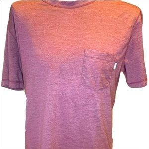 Vuori Tradewind Performance Short Sleeve Tee Shirt Size Large Sienna Heather